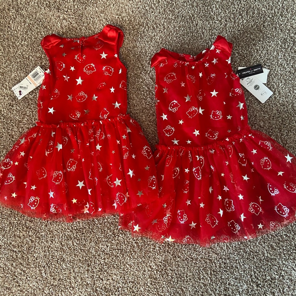 ♥️HELLO KITTY BUNDEL toddler dresses ♥️